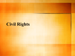 Civil Rights - University of Illinois at Urbana