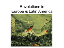 Revolutions in Europe & Latin America - Fabius