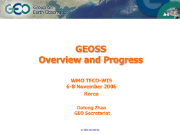 GEOSS - World Meteorological Organization
