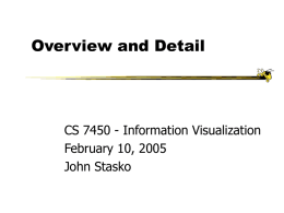Overview and Detail - Visual Analytics Digital Library