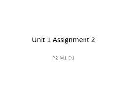 Unit 1 Assignment 2