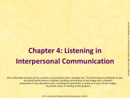 The Interpersonal Communicatin Book 11th Ed.