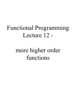 Functional Programming - University of Glasgow