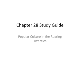 Chapter 28 Study Guide - Mount Horeb Intermediate School