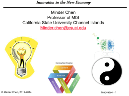 Innovation - California State University, Channel Islands