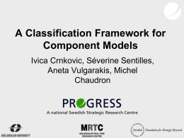 A Classification Framework for Component Models