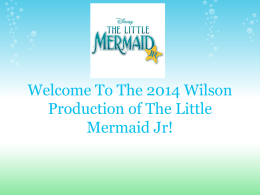 Welcome To The 2014 Wilson Production of The Little