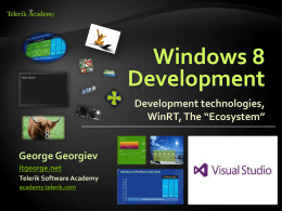 Windows 8 Development