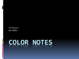 Color Notes - Brookwood High School