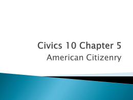 Civics 10 Chapter 5