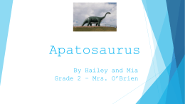 Aptosaurus - Marcellus High School