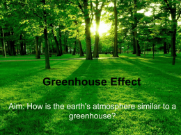 Greenhouse Effect - ms. Clayton's 7th grade Science