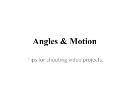 Angles & Motion