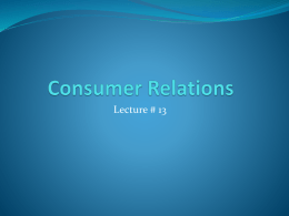 Consumer Relations - Ball State University