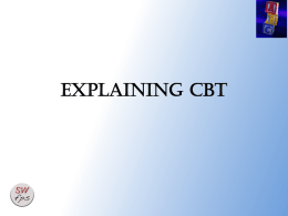 Explaining cbt