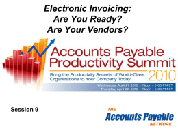 Presentation title - The Accounts Payable Network