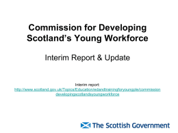 Commission for Developing Scotland’s Young Workforce