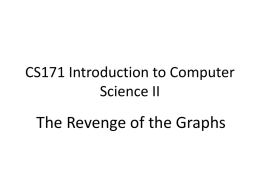CS171 Introduction to Computer Science II
