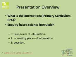 Presentation Overview