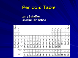 Periodic Table - Red Deer Public