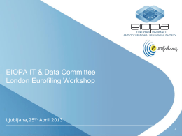 About EIOPA - Eurofiling