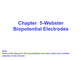 Chapter 4-Webster The Origin of Biopotentials