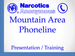 Mountain Area Phoneline Presentation