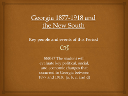 Georgia 1877-1918