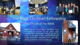 LPD’s Church of the Week - Lower Pacific District EFCC