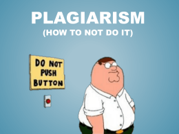 Plagiarism (how not to)
