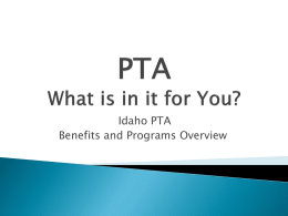 What is in PTA for You?