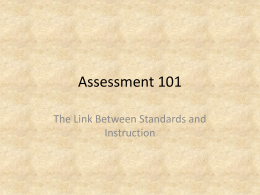 Assessment 101