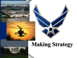 Making Strategy - University of South Florida