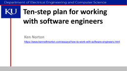Ten-step plan for working with engineers