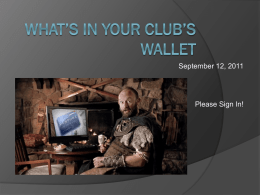 What’s in your club’s wallet