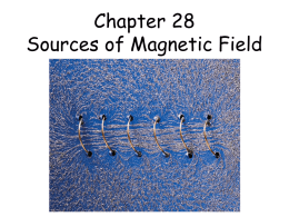 Chapter 28 Sources of Magnetic Field