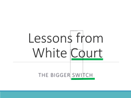 Lessons from White Court - O'Neal Church of Christ