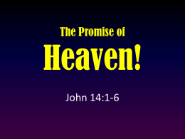 The Promise of Heaven!
