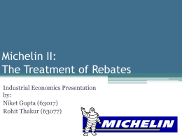 Michelin II: The Treatment of Rebates