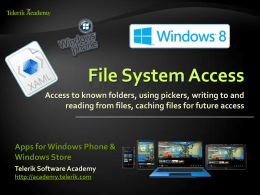 Windows Universal File system access