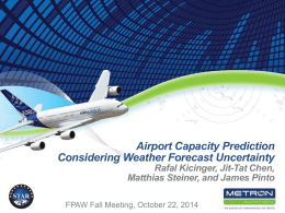 Weather Translation Models for Strategic TFM: Final Briefing