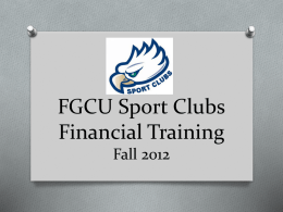 Funding and Purchasing - Florida Gulf Coast University