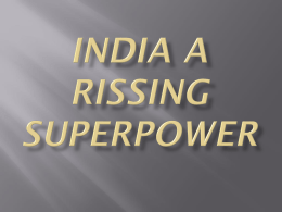 India A Rissing SuperPower