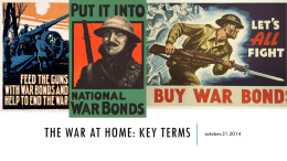 The war at home: key terms