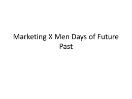Marketing X Men Days of Future Past