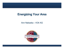 Energizing Your Area