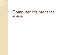 Computer Maintenance - Rockdale County Public Schools
