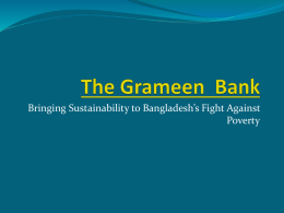 The Grameen Bank