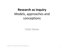 Research as inquiry