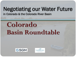 Colorado Basin Roundtable - Colorado Mesa University